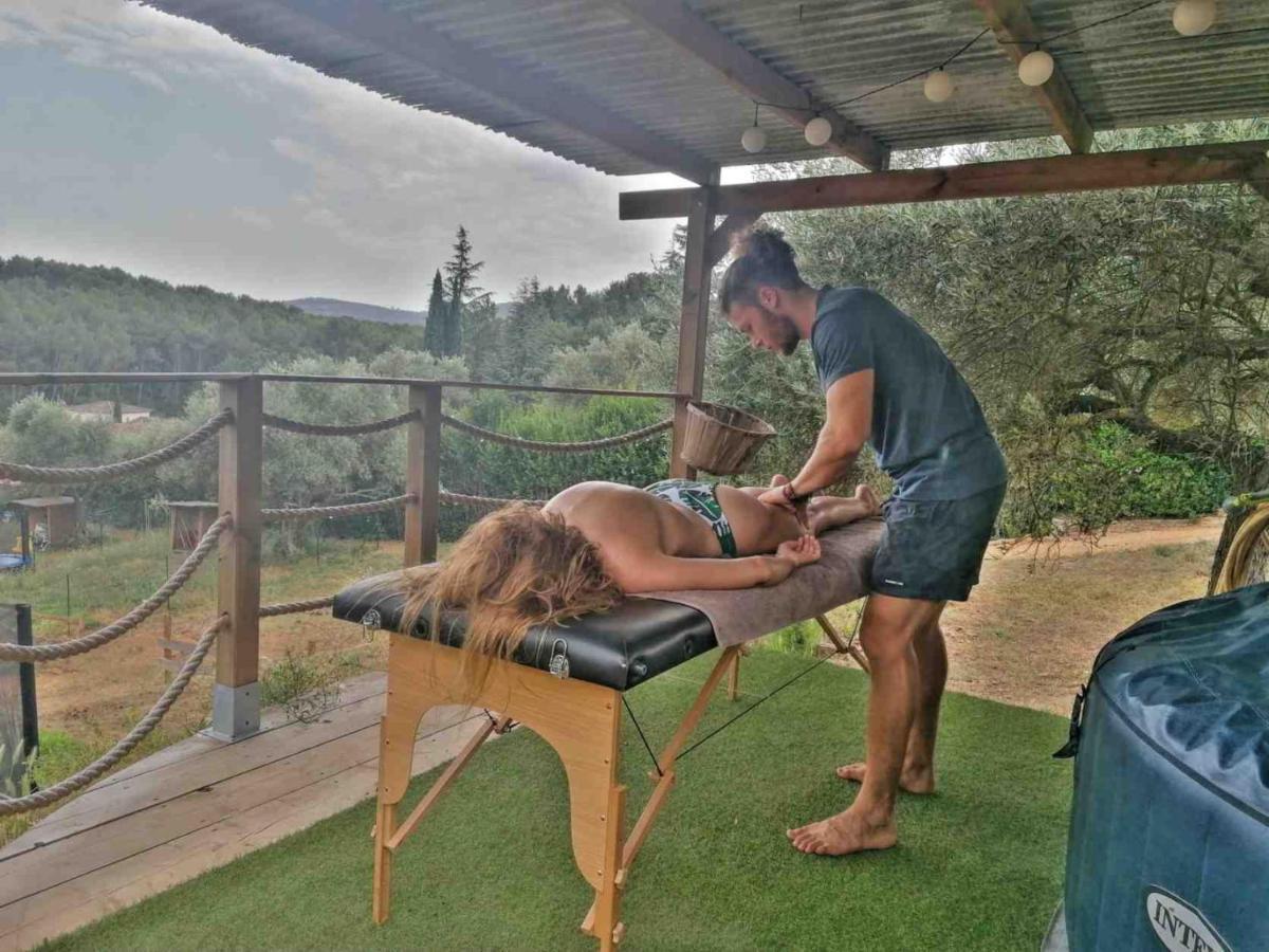 לה באסט Arche De Noe Atypique, Boheme , Nature, Piscine Chauffee De Paques A Toussaint , Spa , Sauna , Loisirs מראה חיצוני תמונה